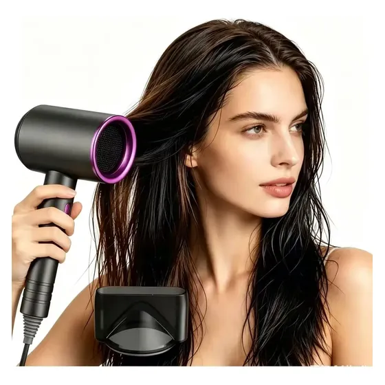 Secador De Cabelo Ultrassilencioso Com Ar Quente E Frio (220 Grey 220v