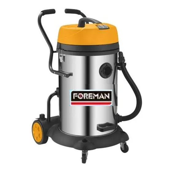 Aspiradora Doble Motor Foreman Acero Inox 2400w 75lts -ynter