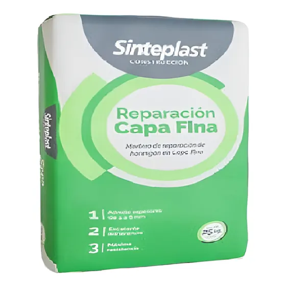 Sinteplast Mortero Reparador Capa Fina 25kg - Wminsumos