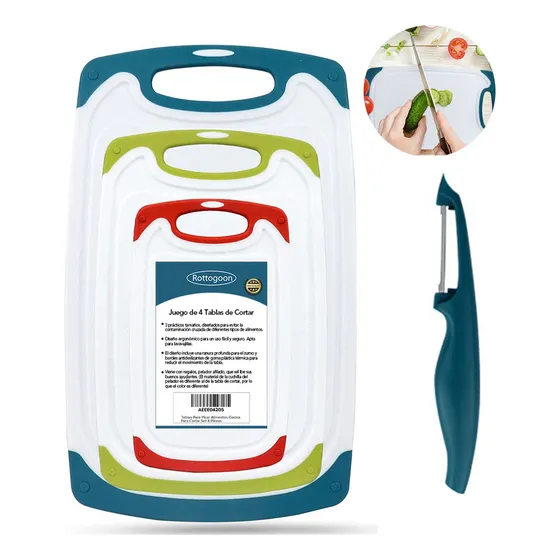 Tablas Para Picar Alimentos Cocina Para Cortar Set 4 Piezas