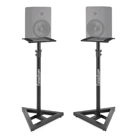 Par De Atriles De Monitor Estudio Soporte Ajustable Negro