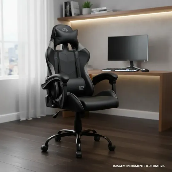 Cadeira Gamer Tgt Heron Tc2, Preto, Tgt-hrtc-bl03
