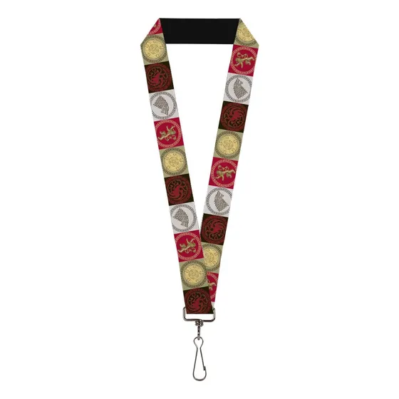 Lanyard Juego Trono Cuatro Casa Sigil Symbol Bloque Game Of