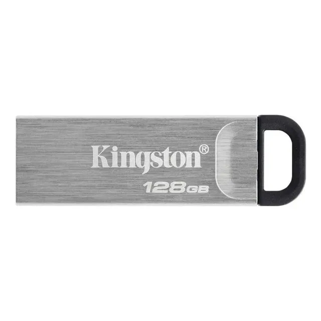 Pendrive Kingston Data Traveler Kyson 128gb Usb 3.2 Metálico Color Plateado