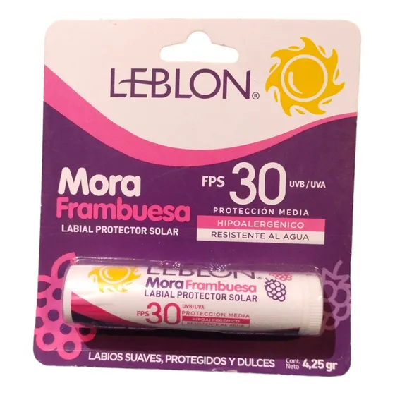 Pack X2 Labial Leblon Mora Frambuesa Fps30 Protector 4.25g