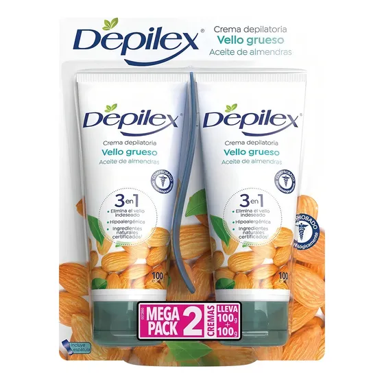 Crema depilatoria Depilex Vello Grueso para piernas