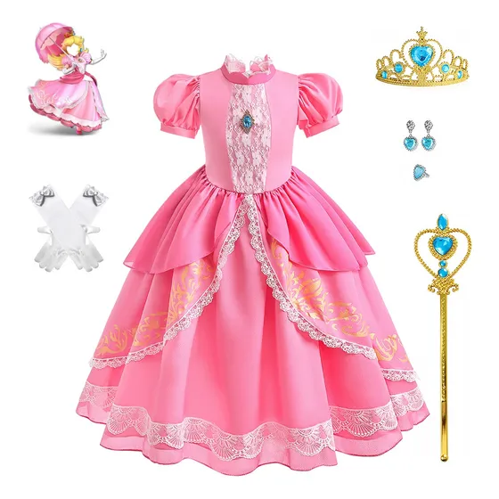 Disfraz De Princesa Para Niñas Vestido Fiesta De Cumpleaños