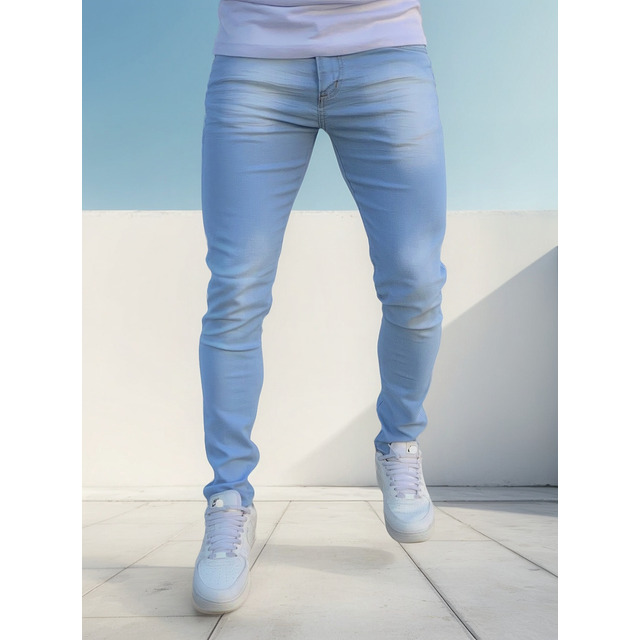Calça Jeans Skinny Masculina Com Lycra Estica Muito Env24h Calça Jeans Skinny Masculina Com Lycra Estica Muito Env24h