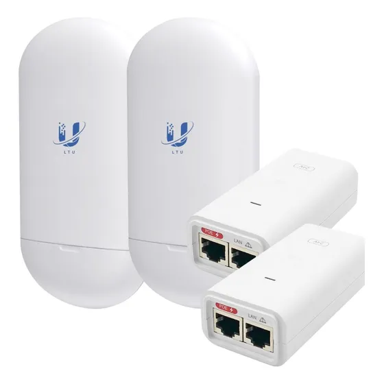 2x Nanostation Ac Ubiquiti Loco 5ac + Fuente Inyector Poe 24