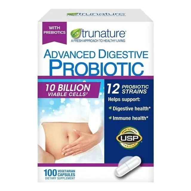 Trunature Probióticos Por Billón Digestivas Usa 100 Unidades