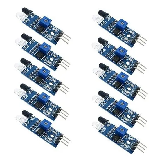 Hiletgo 10pcs Obstáculo Infrarrojos Ir Módulo Sensor De Evit