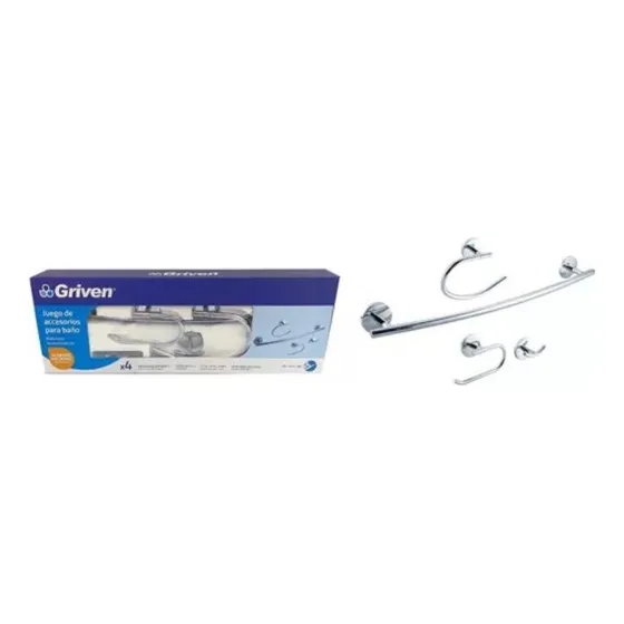 Accesorio De Baño Juego De 4 Piezas Griven Gs