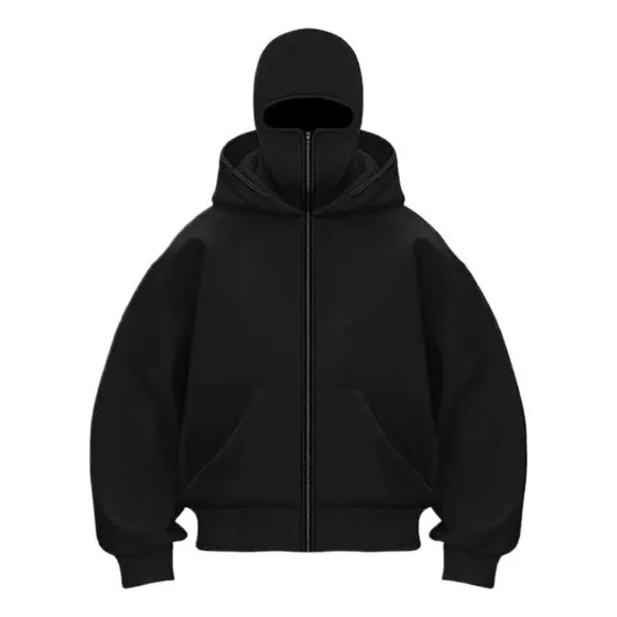 Sudadera Con Capucha Y Cremallera, Pasamontañas Con Capucha,