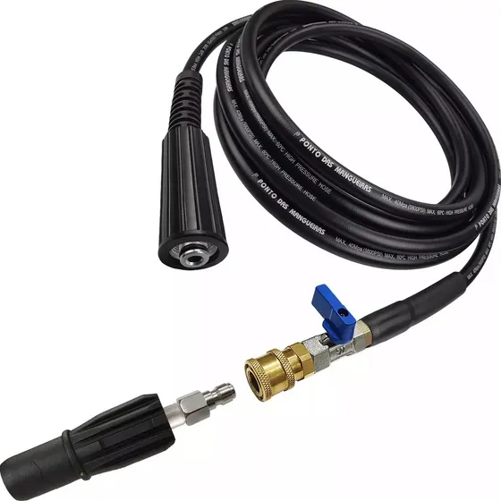 Bico Eng Rápido 6 Mts Mangueira Compatível Electrolux Ews31 Cor Preto