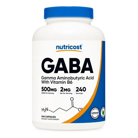 Suplemento Nutricost Gaba (ácido Gamma Aminobutírico) + Vita