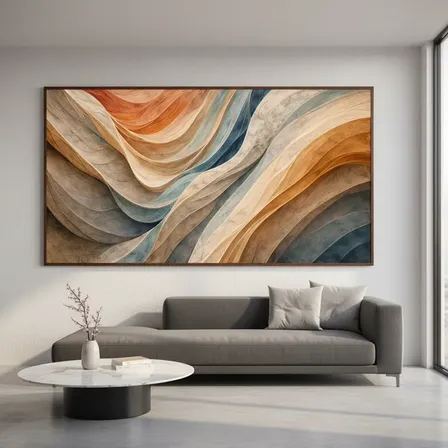 Quadro Sala Decorativo Abstrato Grande Moderno Vidro 120x90