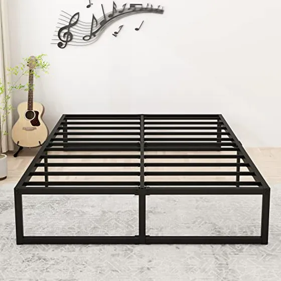 Estructura De Cama King Size De 16 Pulgadas, Resistente Y Si
