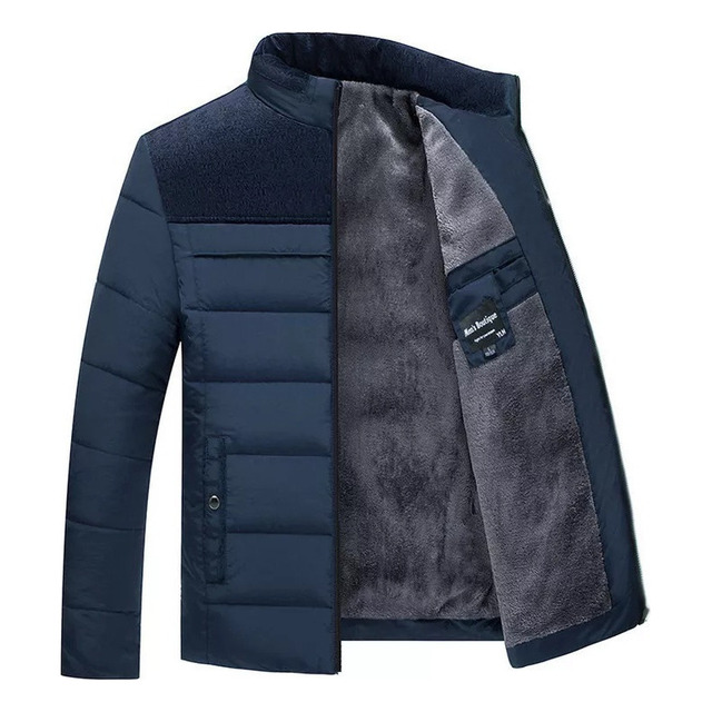 Jaqueta Masculina Grossa De Pelúcia Com Gola Parkas Jaqueta Masculina Grossa De Pelúcia Com Gola Parkas