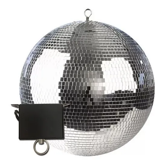 Esfera Espejada 50 + Motor Para Girar Bola Boliche Espejos