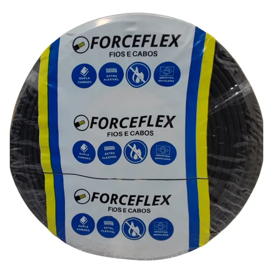 1 Rolo Fio 16mm X 100 Metros Cabo Elétrico Flexível- 4 Cores