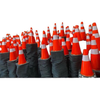 Cono De Seguridad Vial 70 Base Negra/10 Piezas Cono De Seguridad Vial 70 Base Negra/10 Piezas
