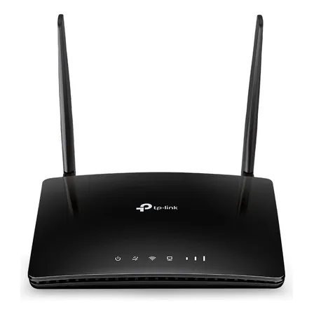 Router 4g Lte Chip Sim Wifi Lan Dual Band Ac750 Tplink Mr200 Color Negro