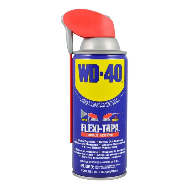 Aceite Lubricante Multiuso Wd-40 Spray 255g 312ml Flexi Tapa