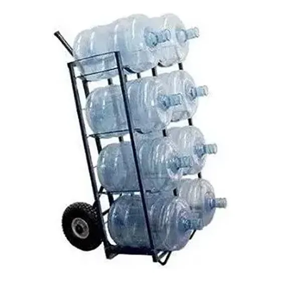 Carretilla Porta Botellon Agua Casillero Hierro Con Rueda E.