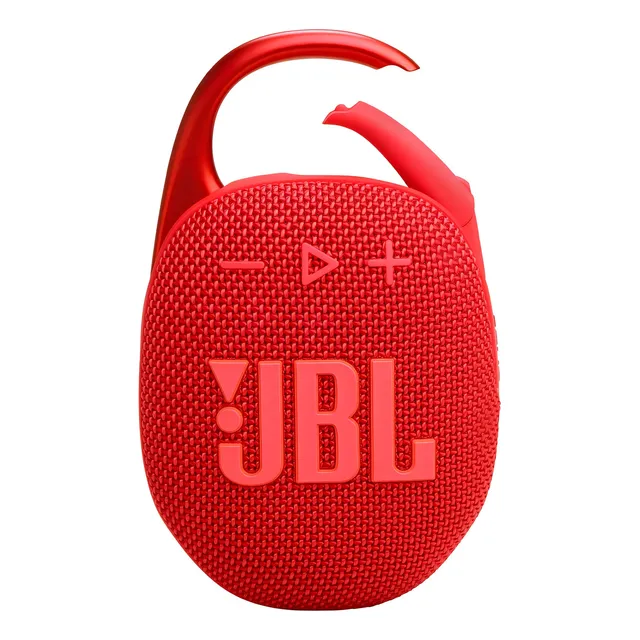 Parlante JBL Clip 5 portátil con bluetooth waterproof roja 220V