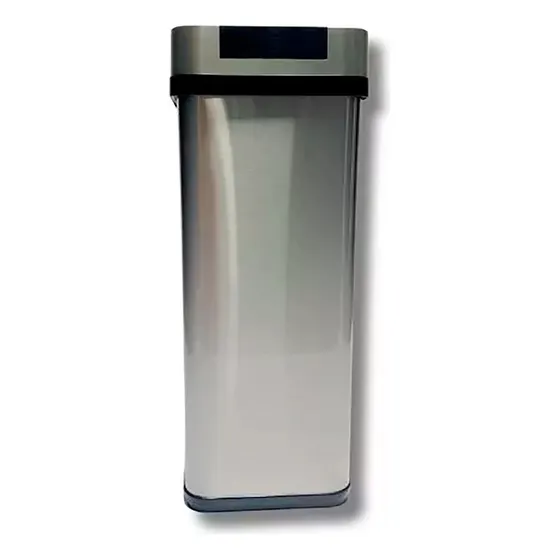 Tacho De Basura 6 Litros Acero Inox. Con Sensor Kanjiblack Color Gris