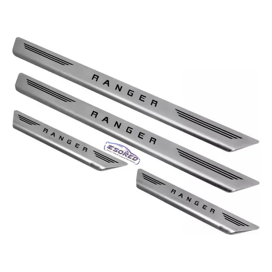 Kit Pisapuertas Ford Ranger Aplique Acero Inoxidable 