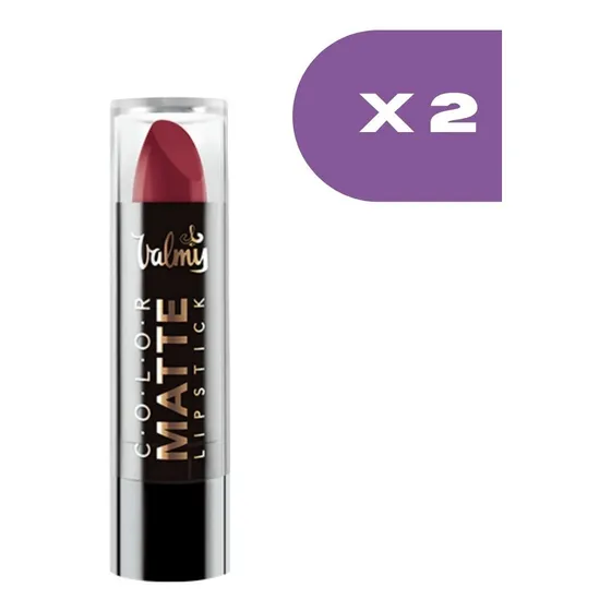Labial Color Matte Maquillaje Valmy