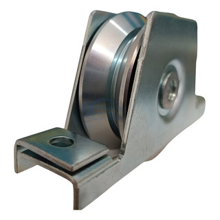 Rueda Para Portón Corredizo 8 Cm Canal V Con Soporte Rueda Para Portón Corredizo 8 Cm Canal V Con Soporte