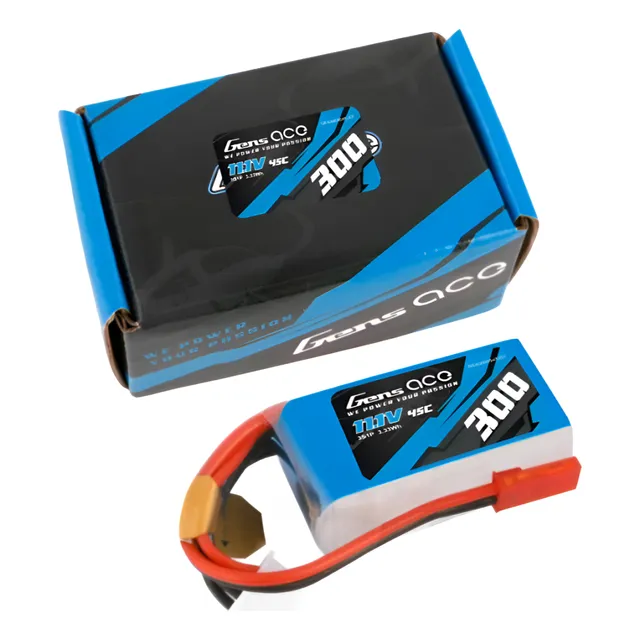 Batería Lipo 3s 11,1v 300mah Tattu Gens Ace 45c Jst Robot