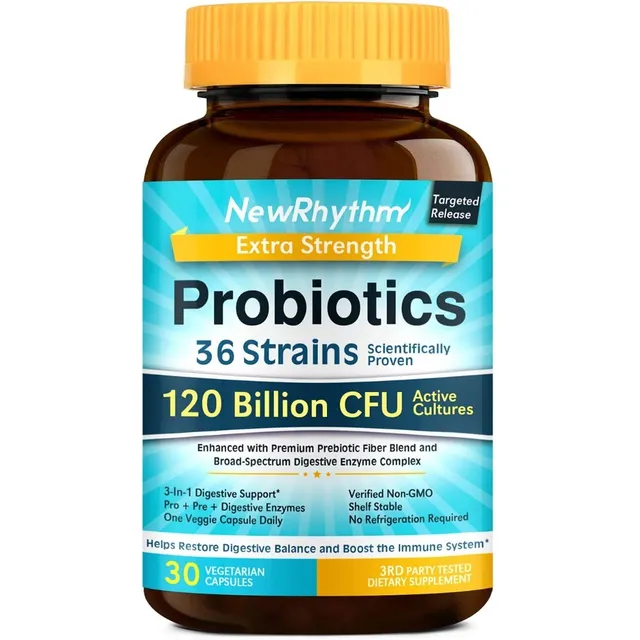 Probioticos 120 Mil Millones Cfu 36 Cepas, 30 Cáps De Eeuu
