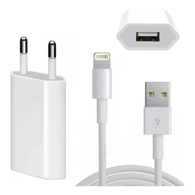 Carregador Fonte Tomada 10w Cabo Para iPhone 5 6 7 8 X Xr Xs