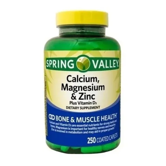 Spring Valley Calcio, Magnesio Y Zinc 250 Tabletas  Tienda 