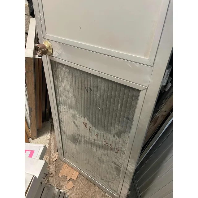 Puerta En Aluminio Vidrio Oficina Sin Llave