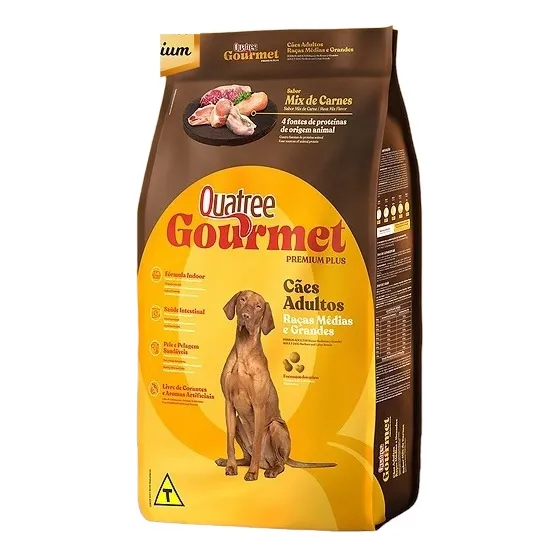 Ração Cachorro Adulto Quatree Gourmet Sem Corante 15kg