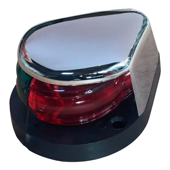 Luz Faro Bicolor Para Proa De Navegación Bronce - Lancha Luz Blanco Frío