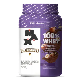100% Whey Protein 900g Pote - Max Titanium X Dr Peanut 100% Whey Protein 900g Pote - Max Titanium X Dr Peanut