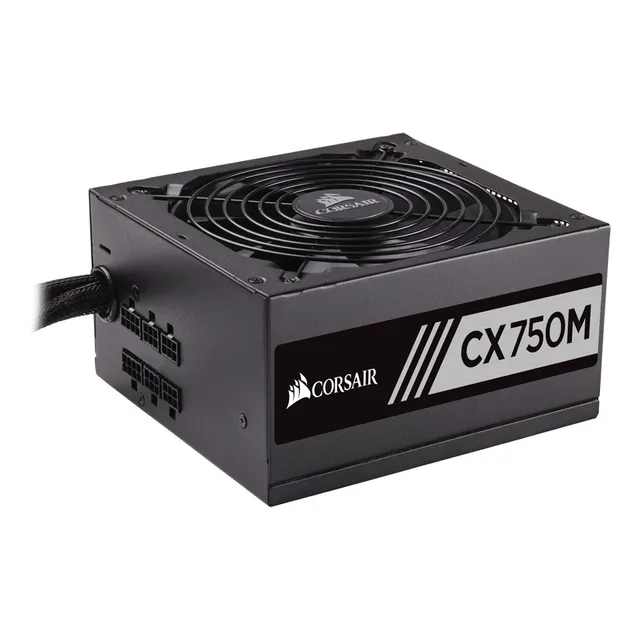 Fuente de poder para PC Corsair CX-M Series CX750M 750W black 110V