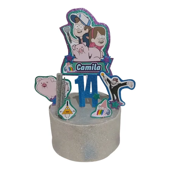 Gravity Falls Cake Topper Adorno Para Torta