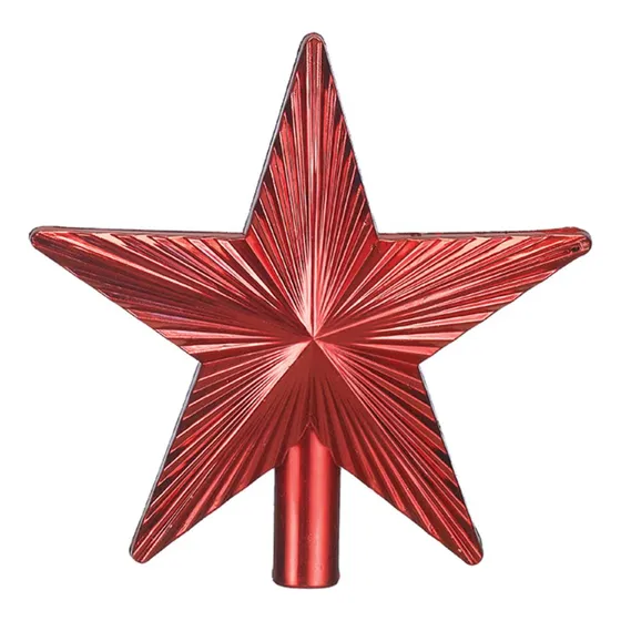 Ponteira Estrela Raios Enfeite Árvore De Natal Ponta