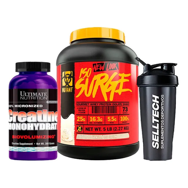 Iso Surge Mutant 5lb Vainilla+creatina 300 Gr+shaker