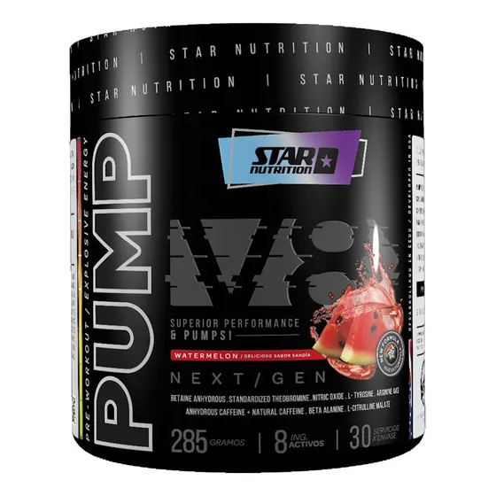 Pre Entreno Pump V8 Star Nutrition X 285 Gr - Watermelon
