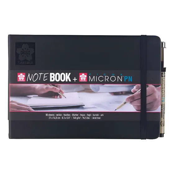 Sketchbook Sakura Hoja Blanco A5 14,8x21cm + Lápiz Pn Negro | Cuotas sin interés