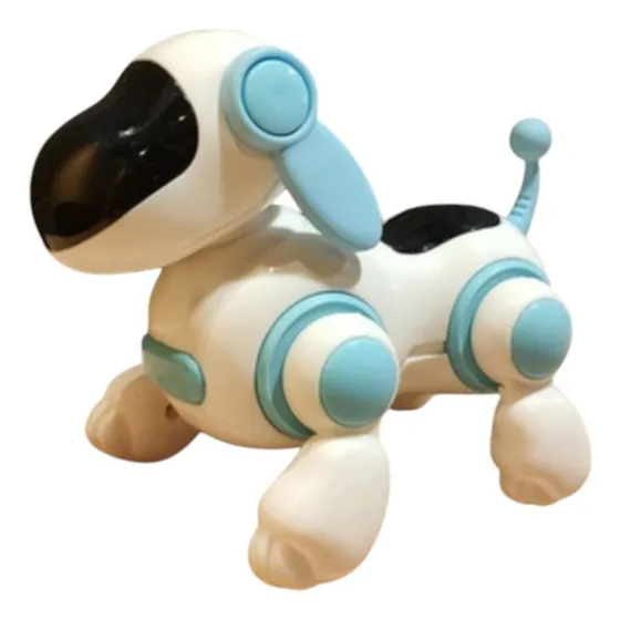 Juguete Perro Robot Interactivo Musical Perro Azul