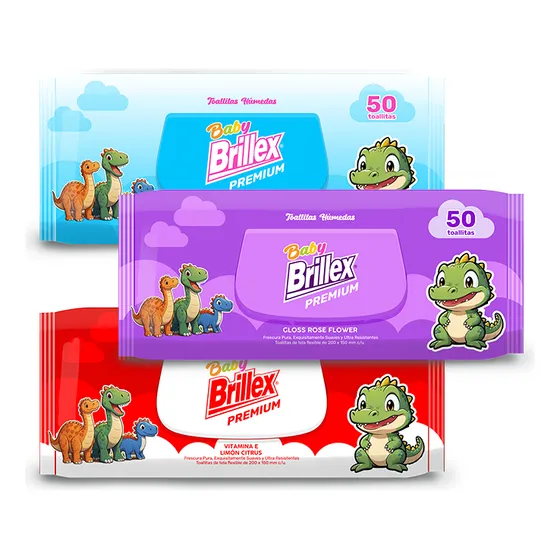 Toallitas Húmedas Brillex 50 Unidades