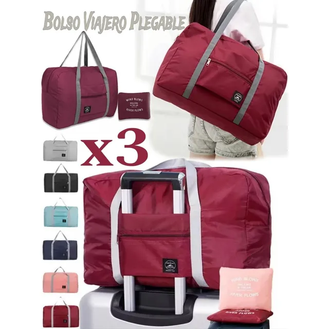 Bolso Plegable Viajero Maleta Viajera Maletín Cartera Grande